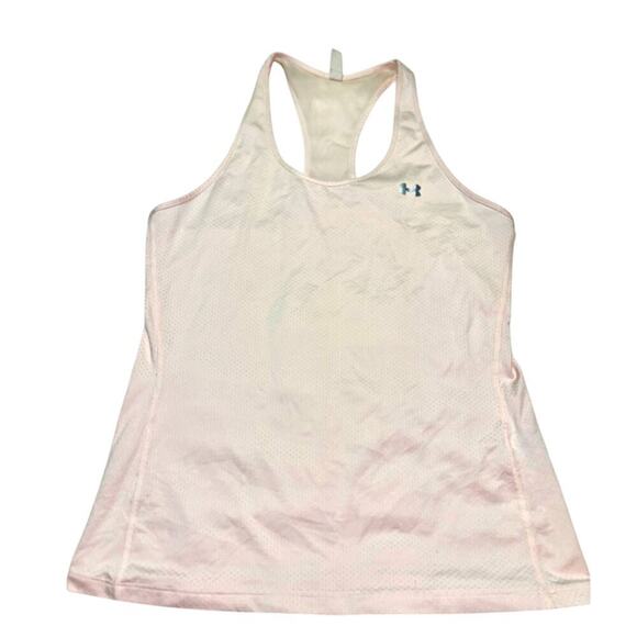 Under Armour Tops - Under Armour Women’s Medium Light Pink Racer Back Exercise Tank Top